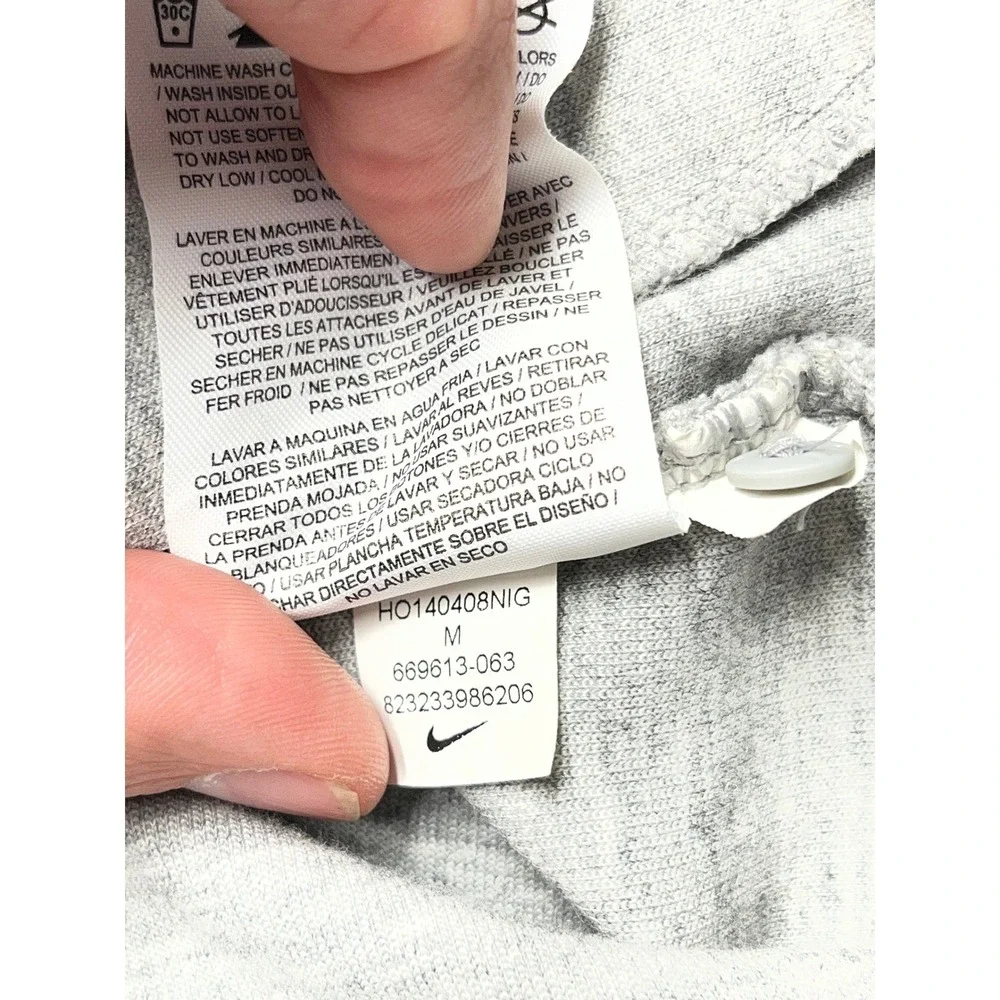 Nike Women's Asymmetrical Zip Hoodie Gray Black‎ Scuba Techwear Style Size M